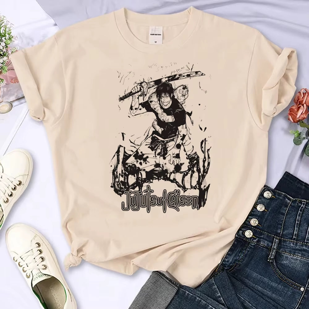 Tee Women Anime T Shirt Girl Japanese Streetwear Clothes