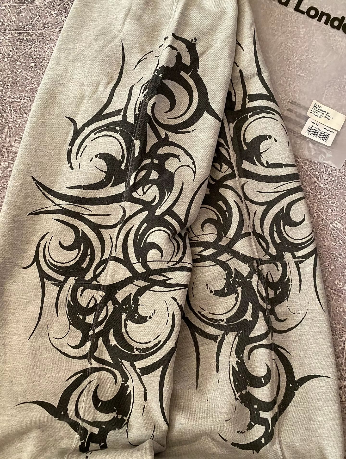 Y2K Grey Baggy Blade Joggers Sweatpants Men Casual Baggy Pants Gym Trousers Elastic Waist Sports Pants Streetwear Men Clothing