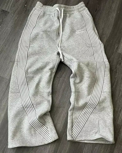 Y2K Grey Baggy Blade Joggers Sweatpants Men Casual Baggy Pants Gym Trousers Elastic Waist Sports Pants Streetwear Men Clothing