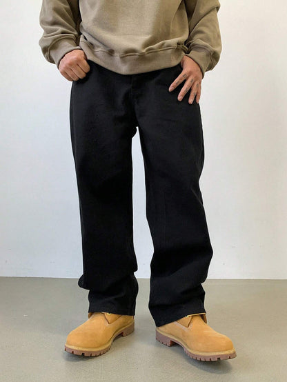 DAZY Men'S Solid Color Casual Baggy Pants, Fall