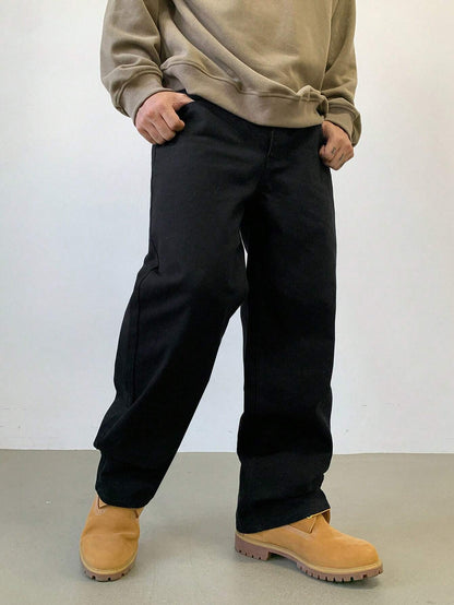 DAZY Men'S Solid Color Casual Baggy Pants, Fall
