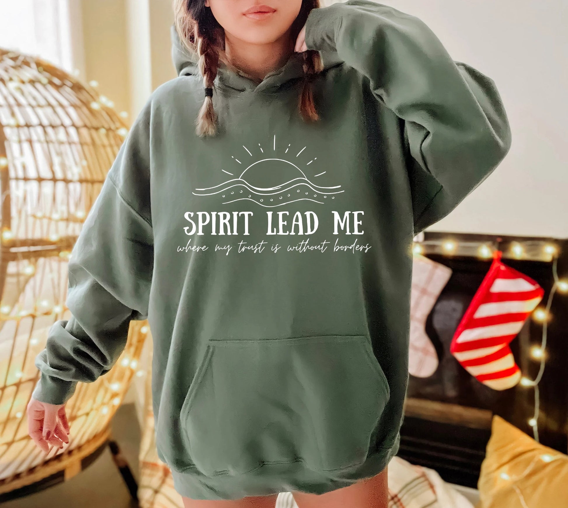 Spirit Lead Me Hoodie, Jesus Christ Hoodie, Trendy Faith Hoodie, Christian Hoodie, Religious Hoodie, Bible Verse Gift,Aesthetic Women Hoodie