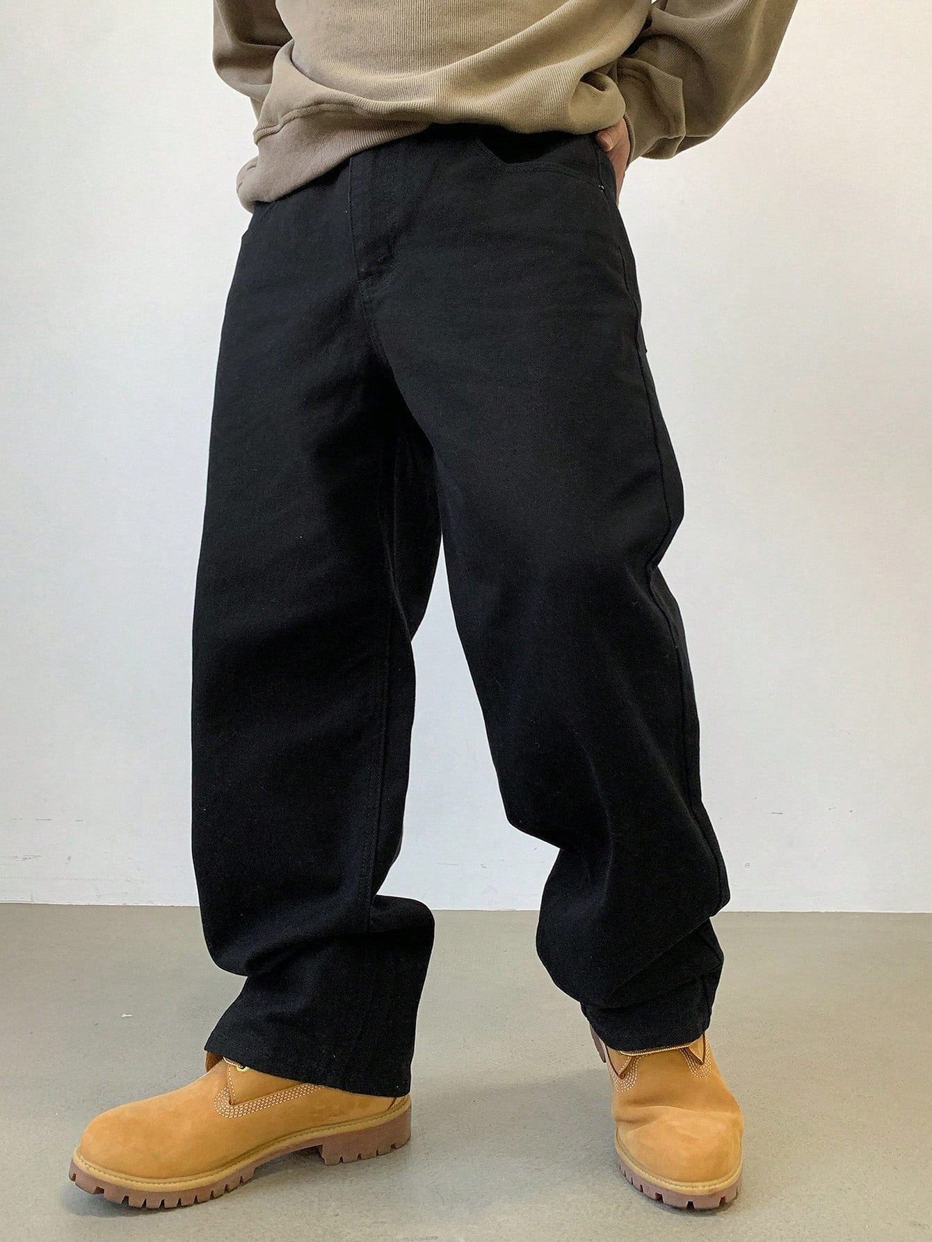 DAZY Men'S Solid Color Casual Baggy Pants, Fall