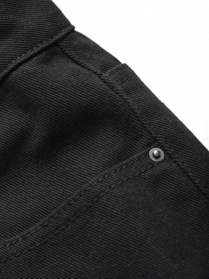 DAZY Men'S Solid Color Casual Baggy Pants, Fall