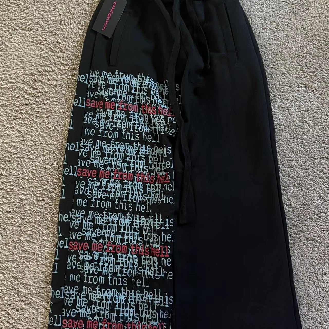 Y2K Grey Baggy Blade Joggers Sweatpants Men Casual Baggy Pants Gym Trousers Elastic Waist Sports Pants Streetwear Men Clothing